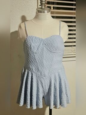 Fashion Nova NWT Blue Romper Sz XL